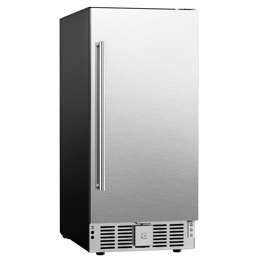 Simzlife 15/22.6-inchs Built-in Beverage Refrigerator,Single-Zone 130/180 Cans，Wine Cabinet, LED Temperature Control,Silver