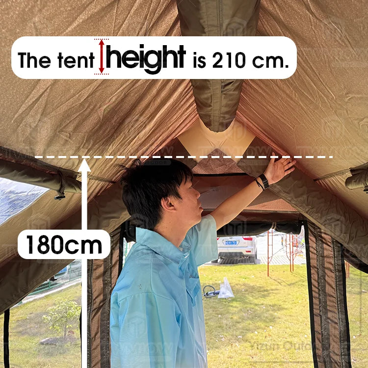Inflatable Housetent Tenda Camping Tenda 2 3 4 5 6 Person Tent Camping Tentinflatable Tent Waterproof For Glamping