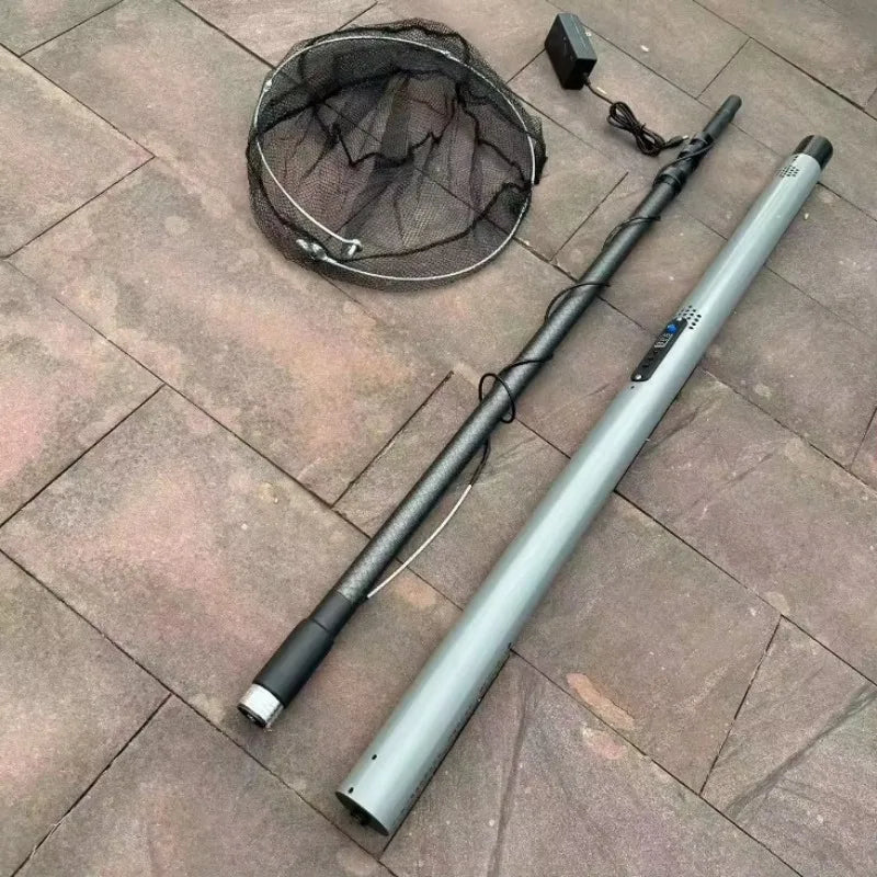 4.2 Meters 9000 Watts Aluminum Alloy Ultra-light Fishing Tool Electric Automatic Telescopic Fishing Net