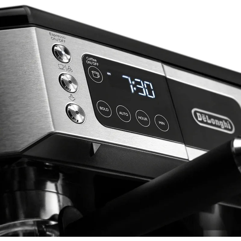 De'Longhi All-in-One Combination Coffee Maker & Espresso Machine + Advanced Adjustable Milk Frother for Cappuccino & Latte