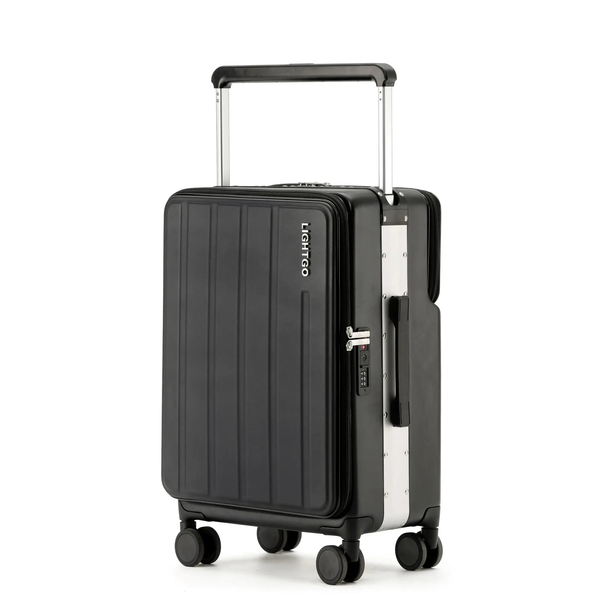 USB C Charging TSA Lock Suitcase 20 Inch Carry On 24 28 Inch Checked Luggage, Hardshell 90/10 Split Silent Spinner Wheels