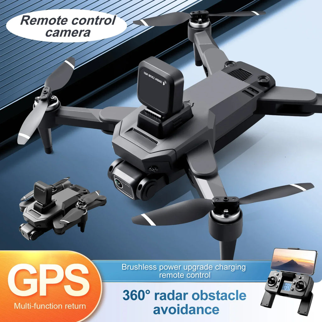 S109 Brushless Drone 5G Remote Control HD Transmission Ultra Long Range Four Axis Electric Resistant GPS Optical Flow Dron 3000M