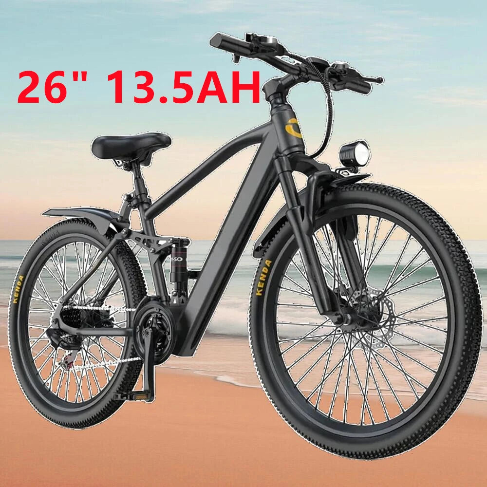 625W Peak Motor 26" 24" Electric Motorcycles Mountain E Bike For Adults, 23.9Mph 33Miles 10.4AH 13.5AH Electric Bicycle Ebike