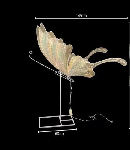 Wedding Luminescent Lamp Multicolored Butterfly Wings Creative Road Lead Stage Lights for Party Ornaments Wedding Decor Lamps