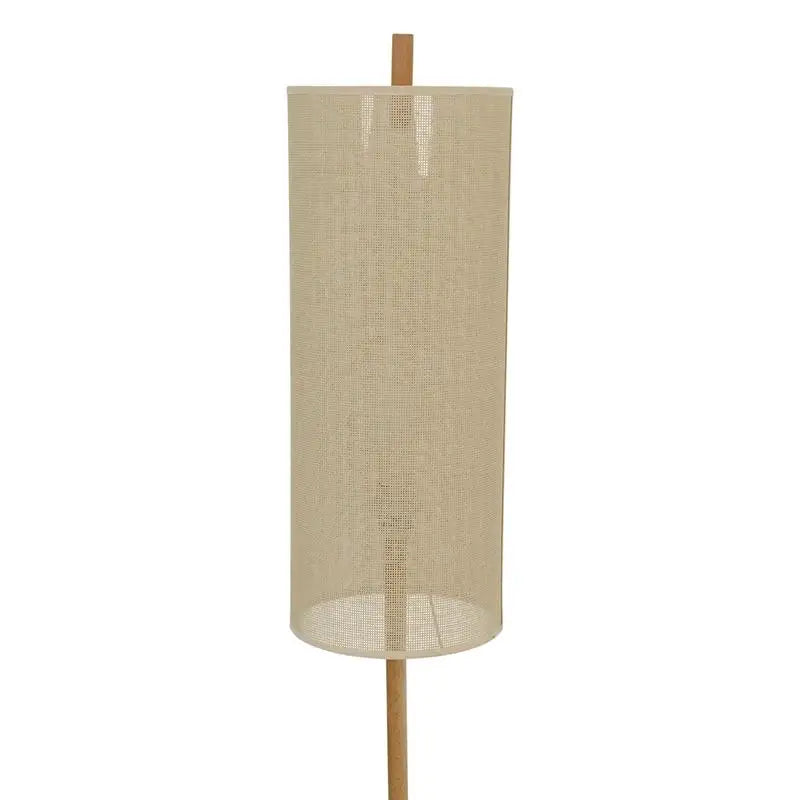 Modern Height Floor Lamp for Living Room, Bedroom & Study Area Lighting - Oak Finish, 110-120V Standing Light for Home Decor