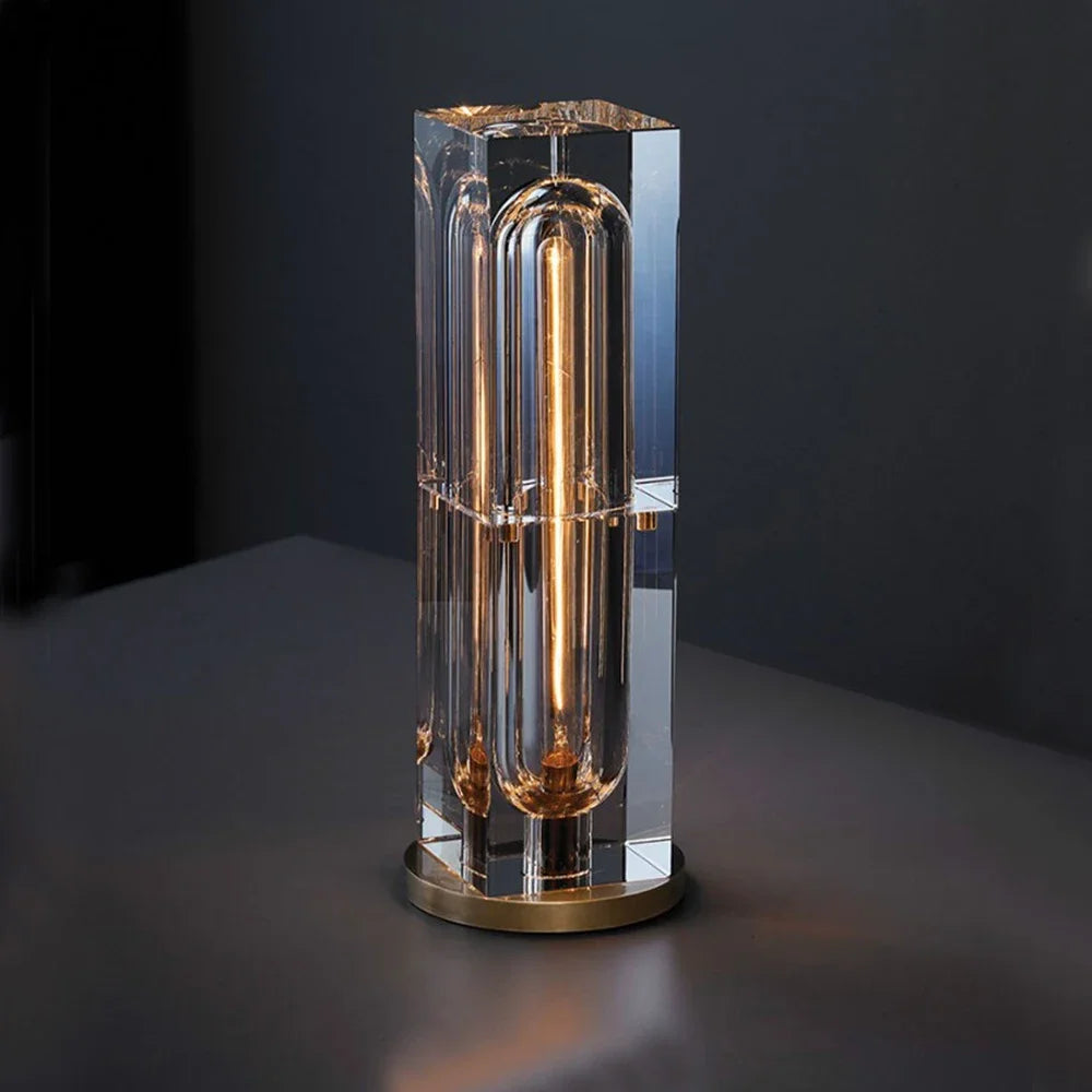 Nordic Luxury Crystal Desk Lights Modern Living Dining Room Art Lighting Bedroom Bedside Reading Copper Table Fixtures