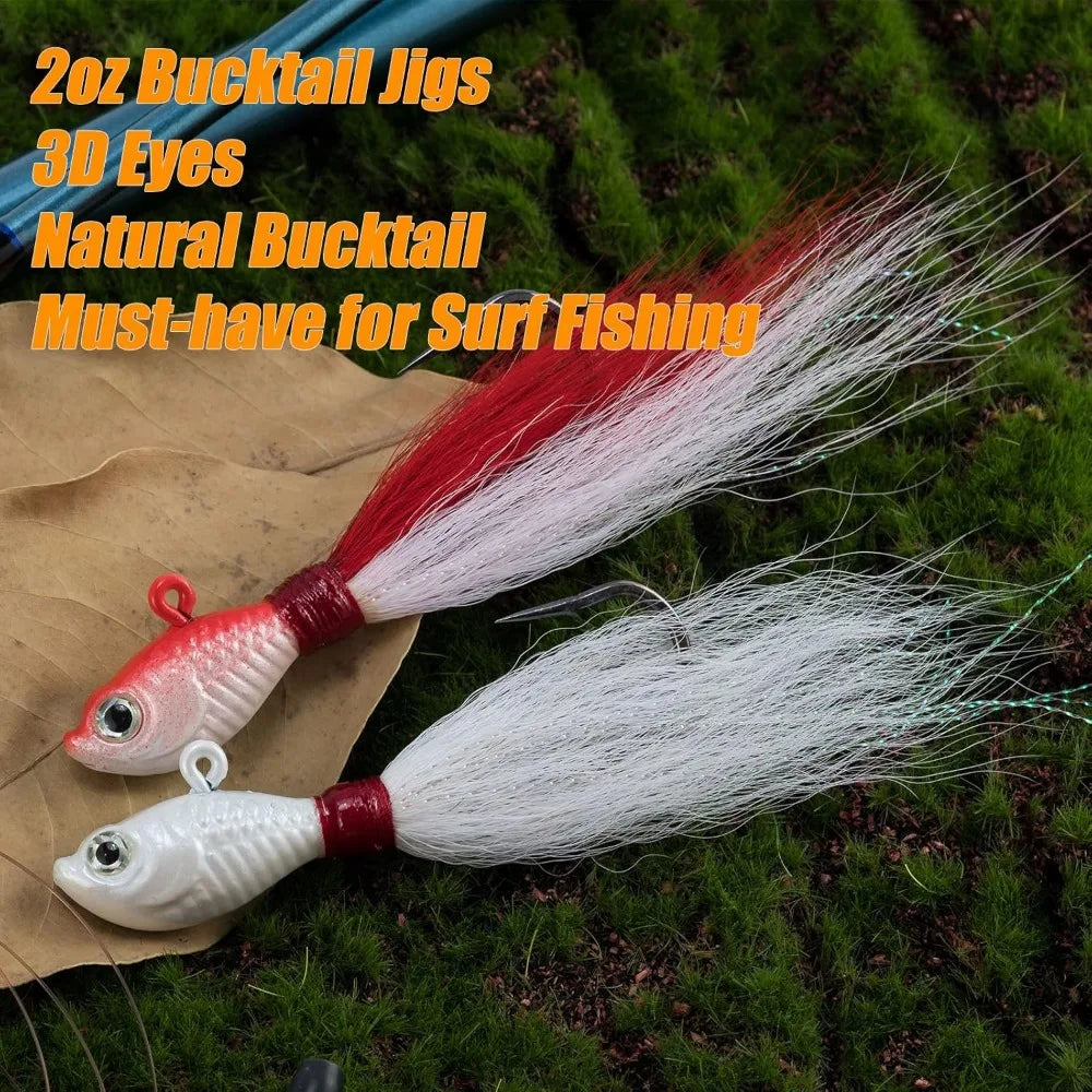 Surf rod and reel combination saltwater fishing tackle set, beach cast spinning rod kit