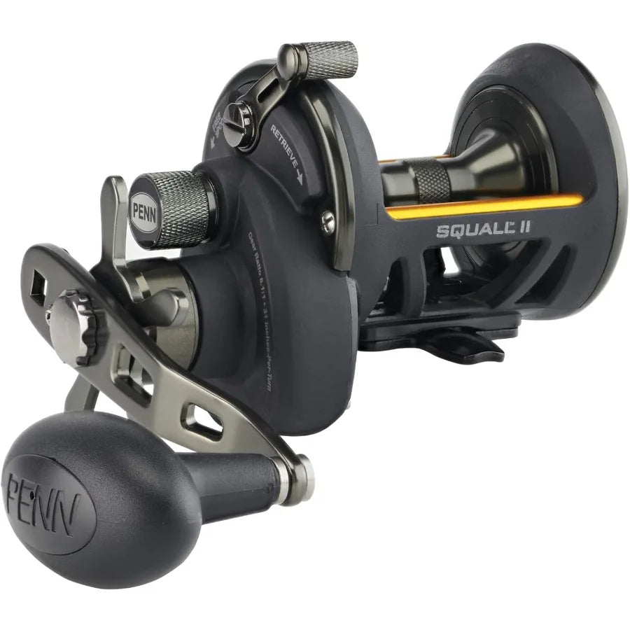 Squall II Star Drag Conventional Fishing Reel for Saltwater and Freshwater Angling HighPerformance Gear System with Smooth Drag