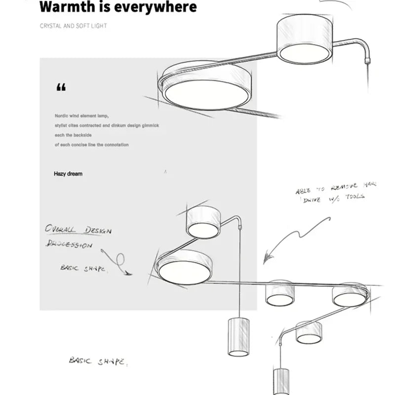 Modern Minimalist LED Ceiling Light Iron Nordic Creative Restaurant Pendant Light Room Bedroom Black Style Lamps for Living Room