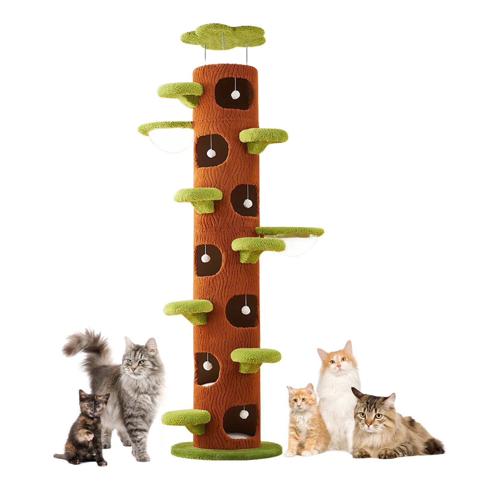 Forest Large Cat Tree with Scratching Post Tall Cat Tree Tower Super Large Cat Tree Tower for Maine Coon Cats