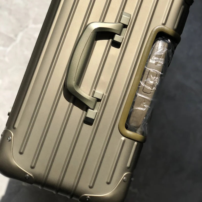 German Luggage Trolley Case Magnesium Aluminum Alloy High-grade Sense Storage Box Travel Case Outdoor Airplane Large Capacity