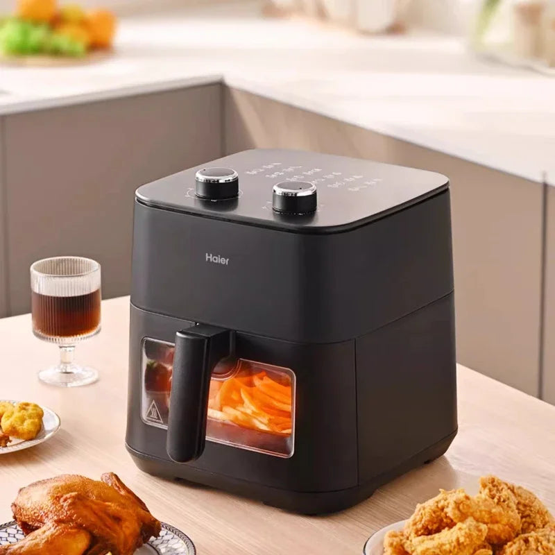 air fryer oven multi-functional large-capacity 1200W 5L large capacity 220V household new visual no-turn-over electric fryer