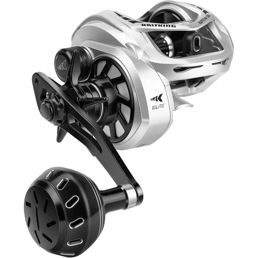 High capacity cast bait reel,graphite frame,35 LBS. Resistance 5.4:1,6+1 double shield /SS BB centrifugal brake, aluminum handle