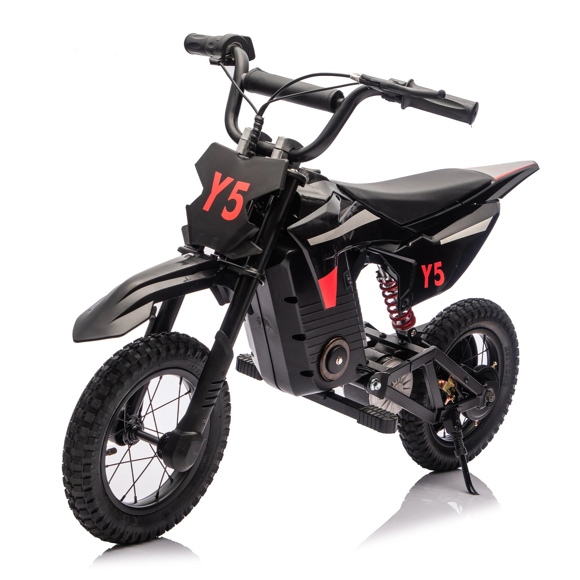 24V 250W Ride On Toy Off-Road Electric Motorcycle, 9.32 MPH Max Speed, 180 lbs Weight Capacity, Fast Charging, Rear Suspension
