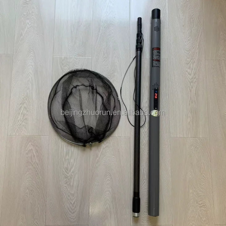 Ultra-light Hard Landing Net Rod Cross-border Short Section Carbon Fiber Telescopic Fishing Rod To Catch Fish