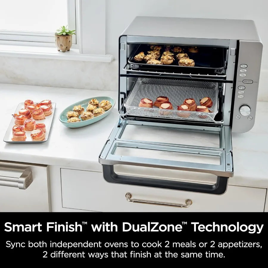 Air Fryer Toaster Oven Double Stack XL Countertop Oven with 12-in-1 Functions Designed for Large Meals Including 4.5lb Chicken