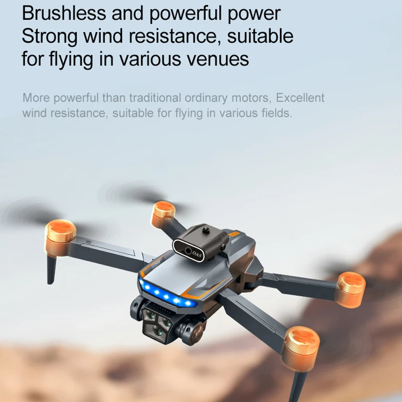 New P18 8K Dual Camera Drone Quadcopter Electronic Obstacle Avoidance Professional Drone Toy Gift For Kids