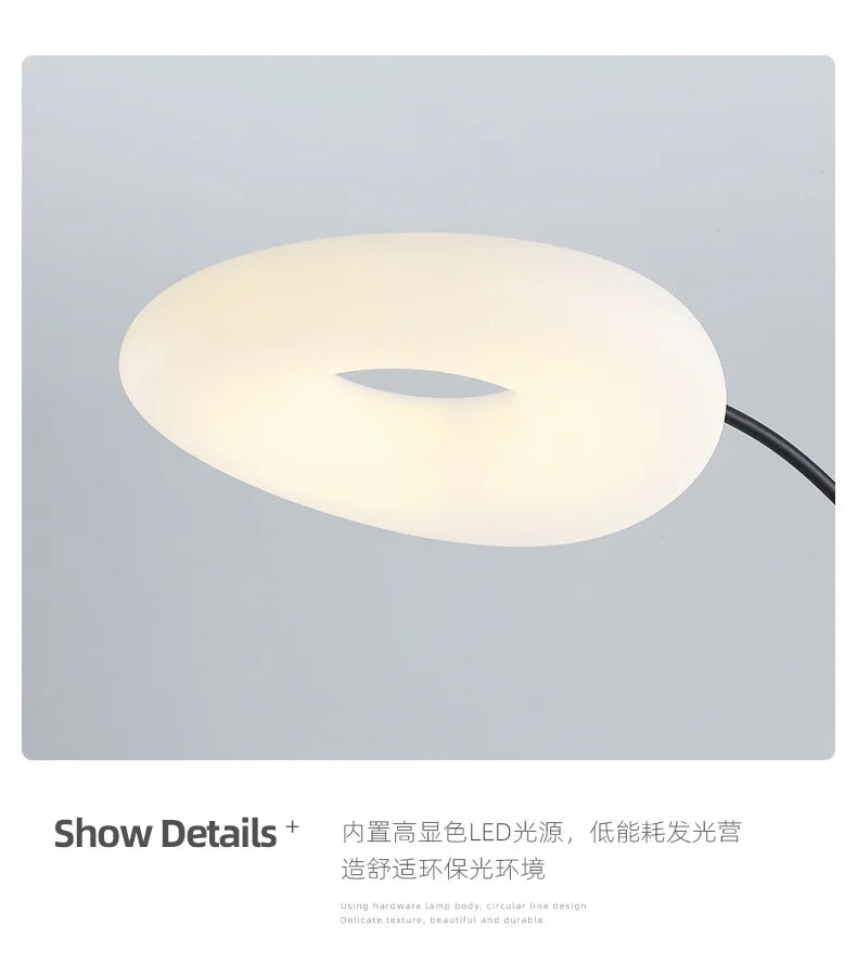 Modern Minimalist and Creative Floor Lamp, LED Eye Protection Desk Lamp, Cloud Living Room Fishing Lamp, Atmosphere Lamp