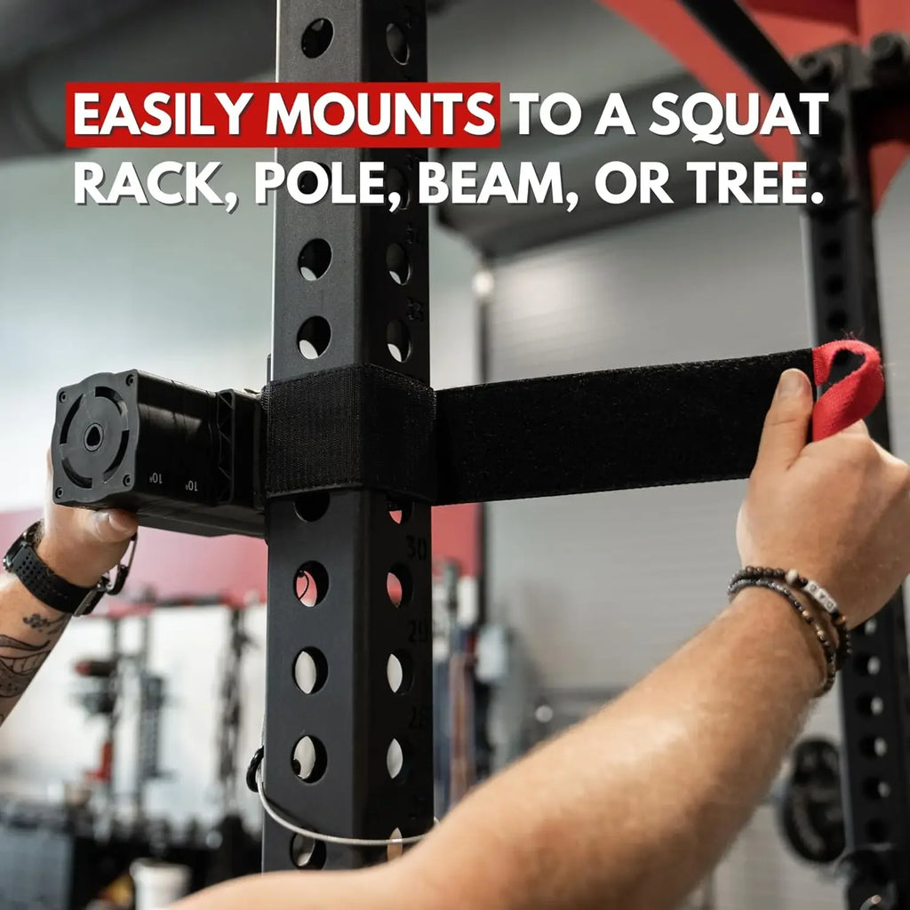 W_Home Gym Cable Machine | Portable Workout System for Strength Training | Comes with Mount for a Squat Rack or Pole | Full-Body