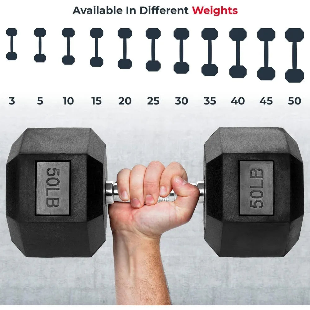 Dumbbells - Heavy duty PVC coated weights, chrome-plated knurled handles lifting weights, fitness home gym training gear