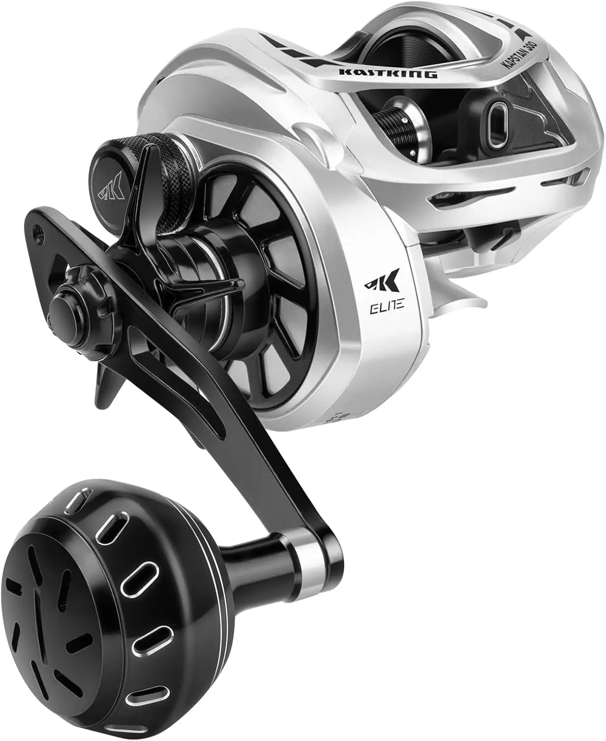 High capacity cast bait reel,graphite frame,35 LBS. Resistance 5.4:1,6+1 double shield /SS BB centrifugal brake, aluminum handle
