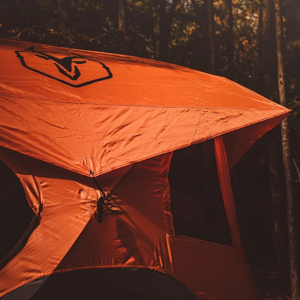 Gazelle Tents T4 Hub Tent: Quick 90-Second Setup, Waterproof and UV-Protected, with Removable Floor and Ample Storage for 4 Peop