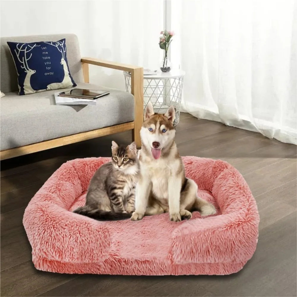 Autumn Winter Warm Removable Cover Dog Sofa Bed Cat Pad Large Size Pet Bed for Comfortable Rest