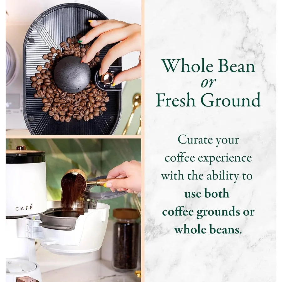 Specialty Grind and Brew Coffee Maker with Single-Serve Option 10-Cup Thermal Carafe for Home Use WiFi Enabled Smart Technology