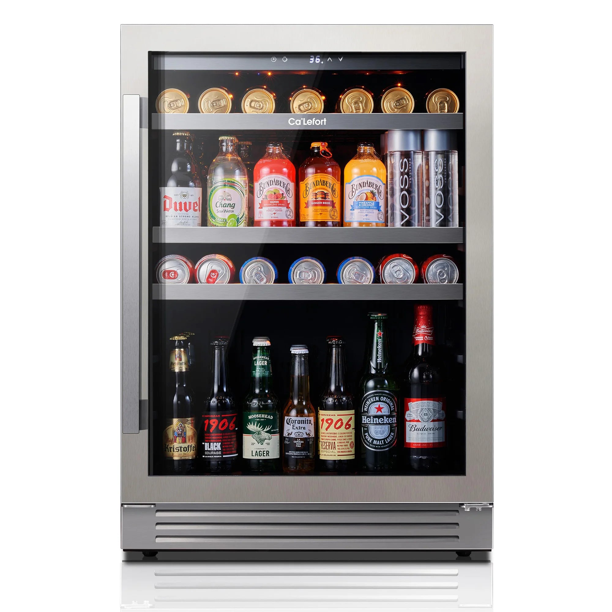 Ca'Lefort 85L Wine Fridge & Cooler – Elegant Compressor Refrigerator for Beverage Storage with Temp Lock & Eco-Friendly Design