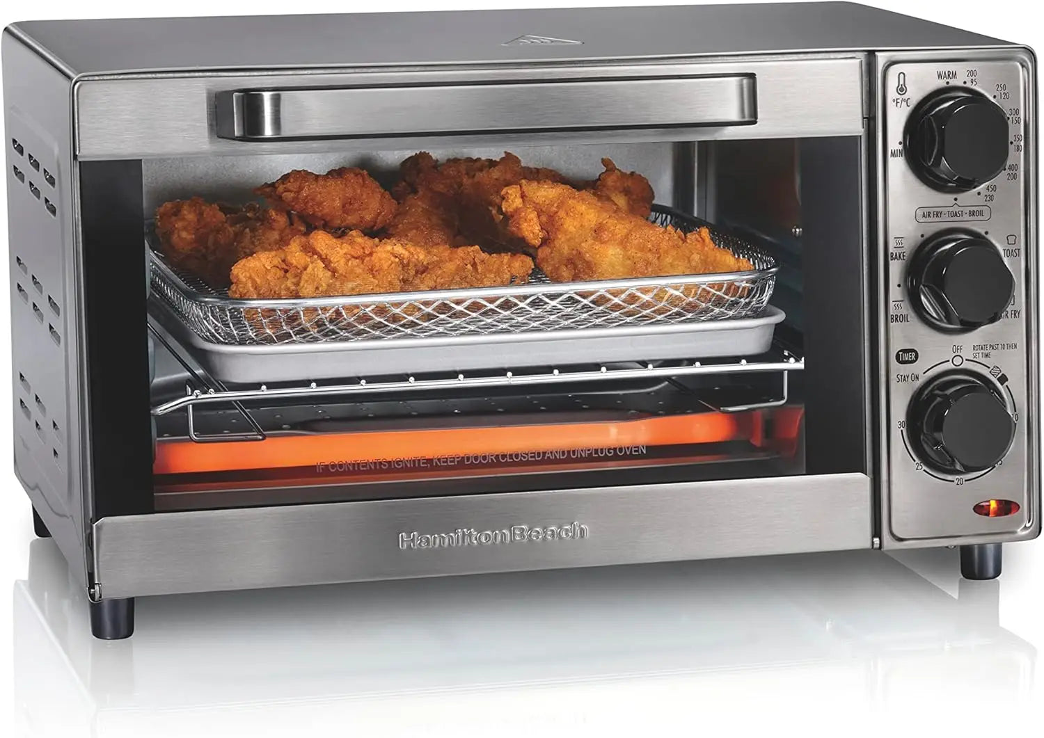 Sure-Crisp Toaster Oven Air Fryer Combo, 9' Pizza Fit, 4-Slice, FlexBrew Trio Coffee Maker, K-Cup & Grounds