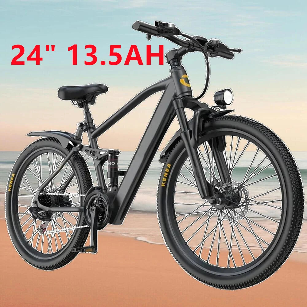 625W Peak Motor 26" 24" Electric Motorcycles Mountain E Bike For Adults, 23.9Mph 33Miles 10.4AH 13.5AH Electric Bicycle Ebike