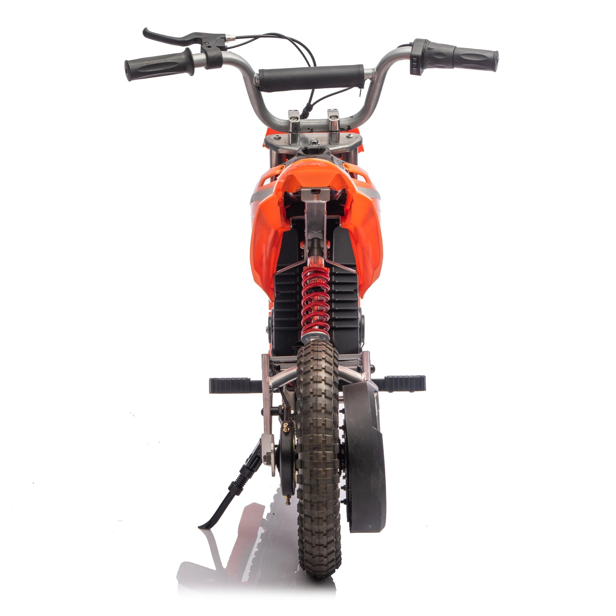 24V 250W Ride On Toy Off-Road Electric Motorcycle, 9.32 MPH Max Speed, 180 lbs Weight Capacity, Fast Charging, Rear Suspension