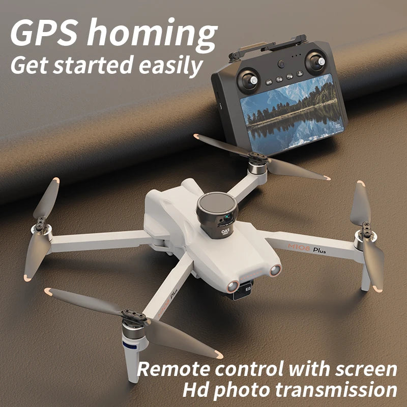 M108 Relay 3-Axis Gimbal 5.5 inch with Screen Version 1080P GPS Brushless Obstacle Avoidance Remote Control Drone