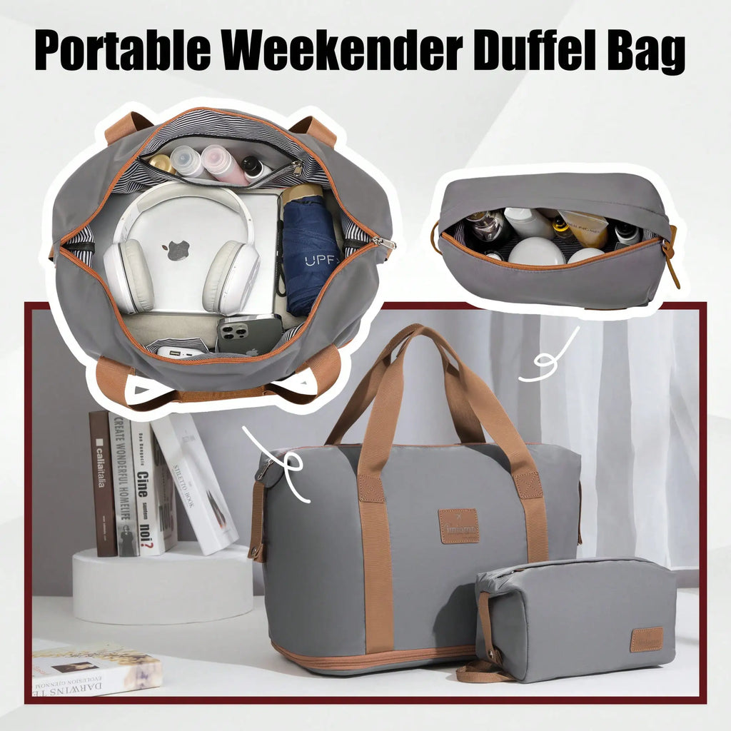 Travel Luggage Suitcase Set, Expandable Lightweight Carry on Suitcase with Duffel Bag,Toiletry Bag,TSA Lock,Spinner Wheels