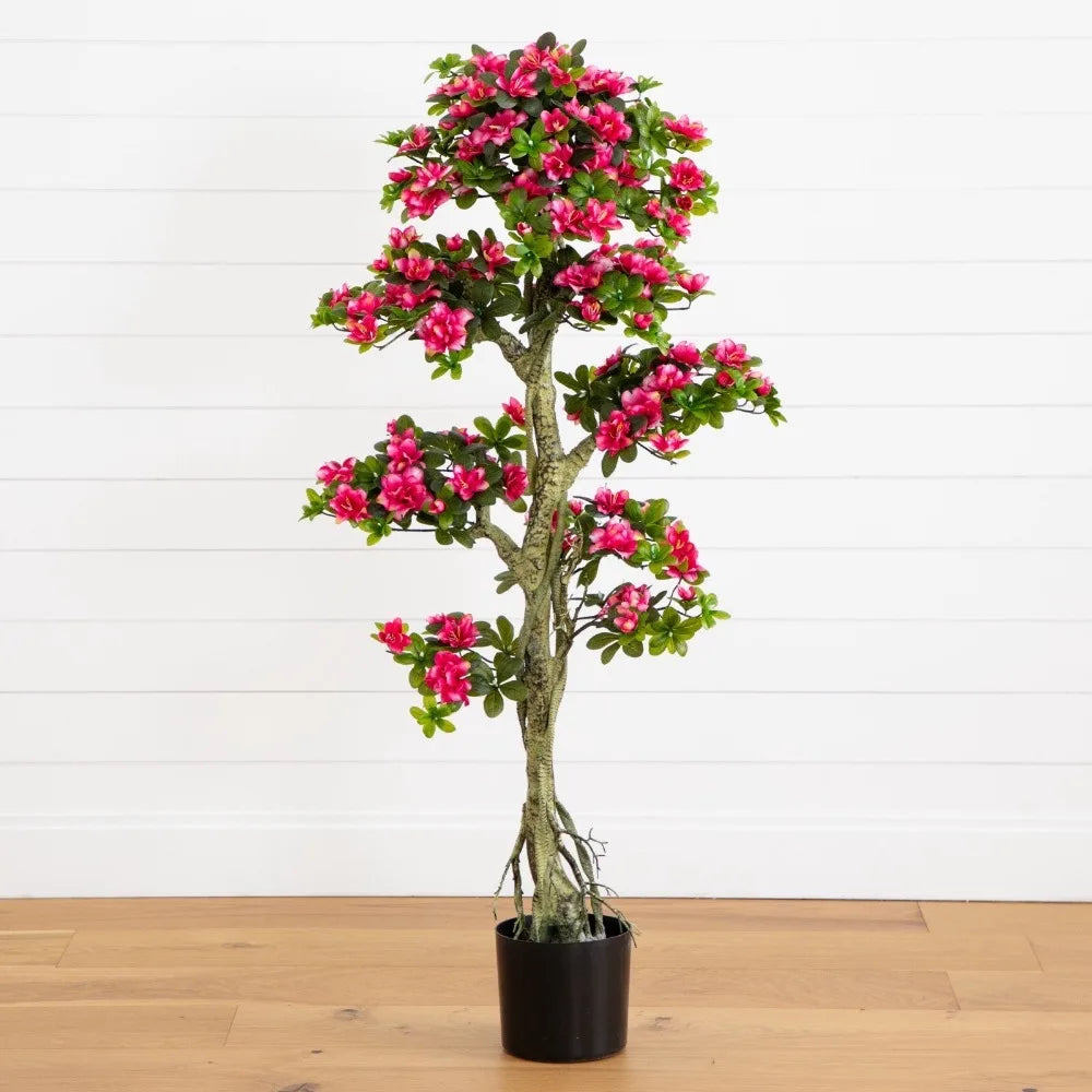 5' Azalea Artificial Flower Tree UV (Indoor/Outdoor) Home Decor.