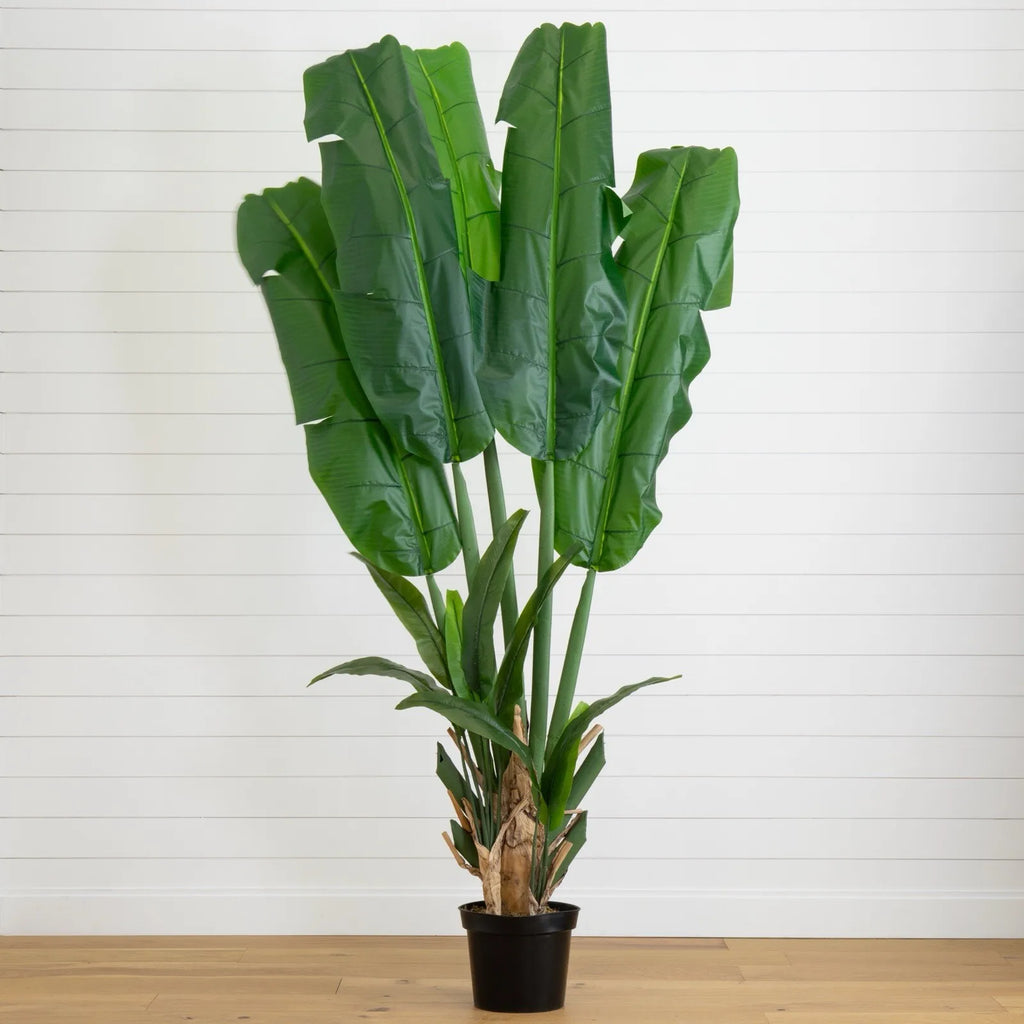 8.5’ Artificial Tropical Giant Travelers Palm Tree Home Decor.