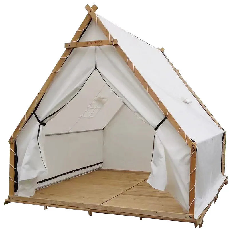Customized 900D Oxford Cloth Triangle Tent Pentagonal Cabin Outdoor Camping BBQ Homestay Scenic Area Catering Event Tent