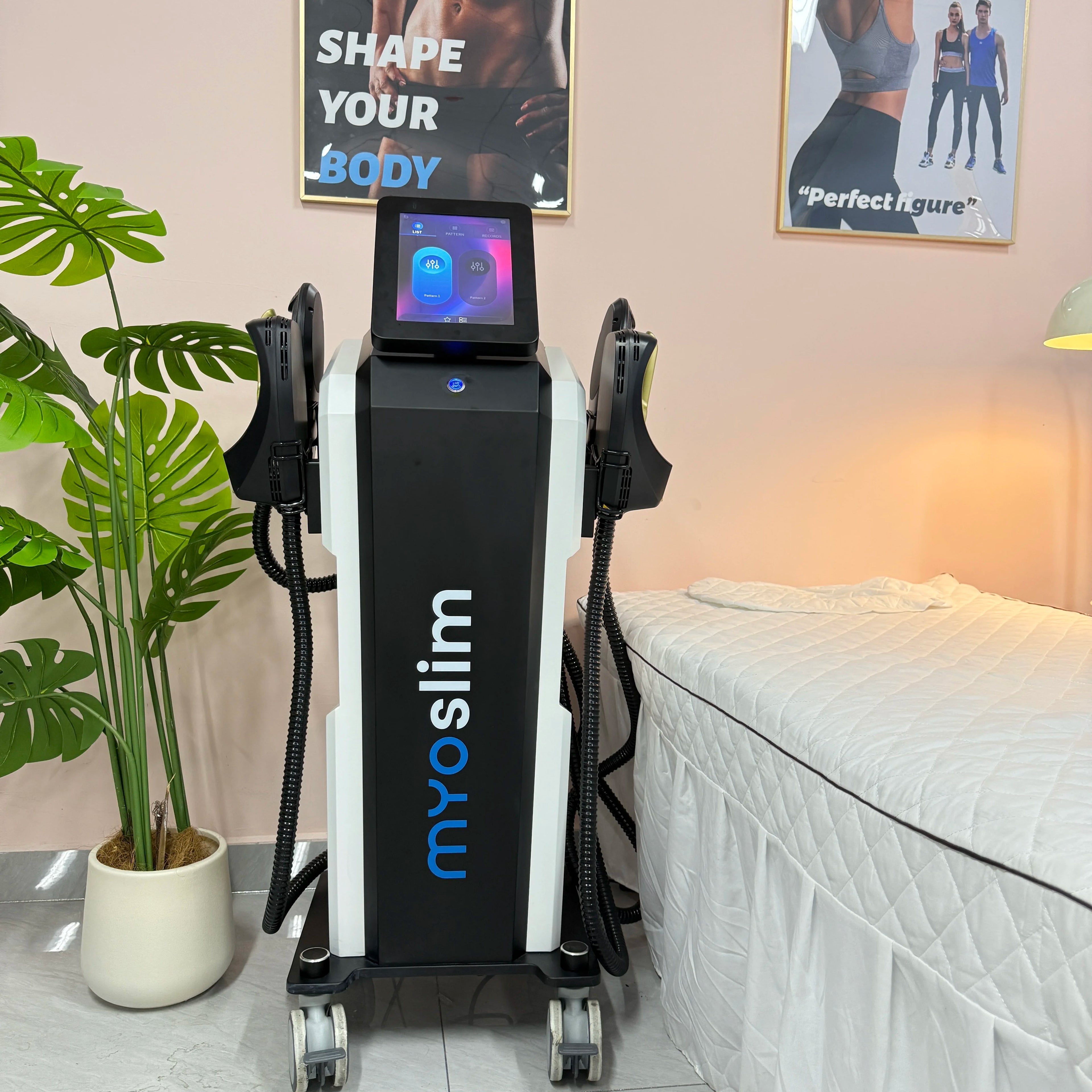 6500W EMS Neo Body Sculpt PRO Ultra 15T HIEMT 200Hz Machine Body Slimming Fat Burning Muscle Stimulation 4 Handles RF