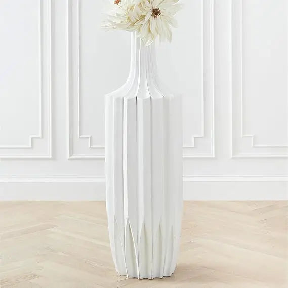 48.75 Inch Tall Resin Vase, Modern Home Decor Savannah Floor Vase for Living Room, Bedroom & Office, Statement Piece for Interi