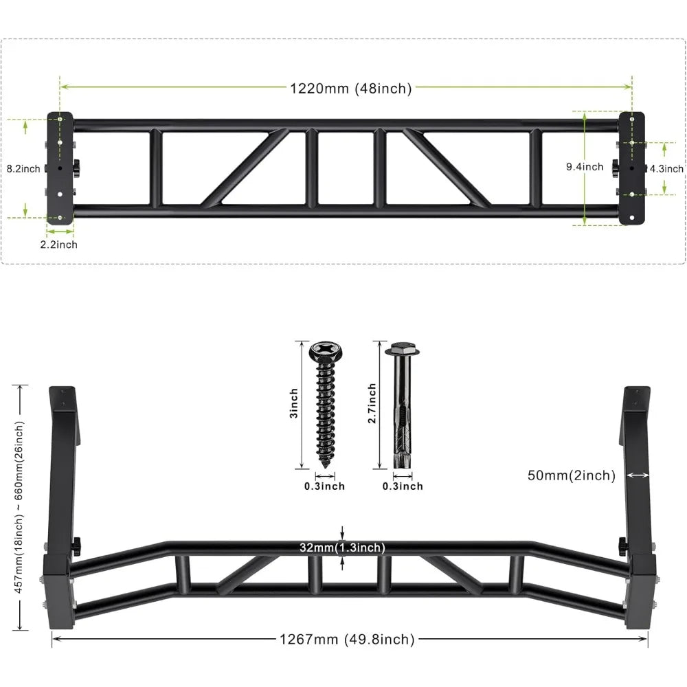 ceiling mounted pull-up bar, heavy-duty multi-grip pull-up bar, adjustable height, perfect for home gyms and strength training