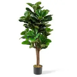 5 Ft Fiddle Leaf Fig Artificial Tree potted plant living room Decorative home decoration Shipping from the USA
