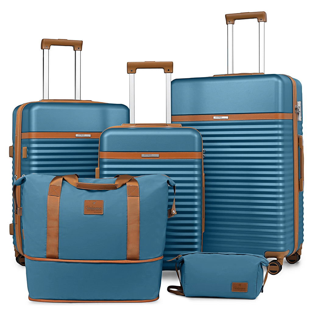 Travel Luggage Suitcase Set, Expandable Lightweight Carry on Suitcase with Duffel Bag,Toiletry Bag,TSA Lock,Spinner Wheels