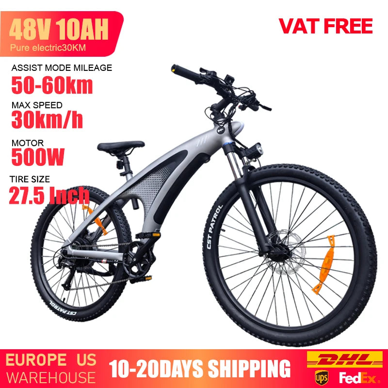 HUANCI Q5 Mountain e bike 2000W electric bike ebike 48V20AH electric bicycle 27.5inch off-road tire Hydraulic brakes Ebike adul