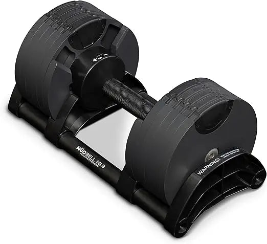 Nuobell Adjustable Dumbbells - Gym Army: 5 to 50 Pound Weight Range for Men and Women - Ideal for Strength Training