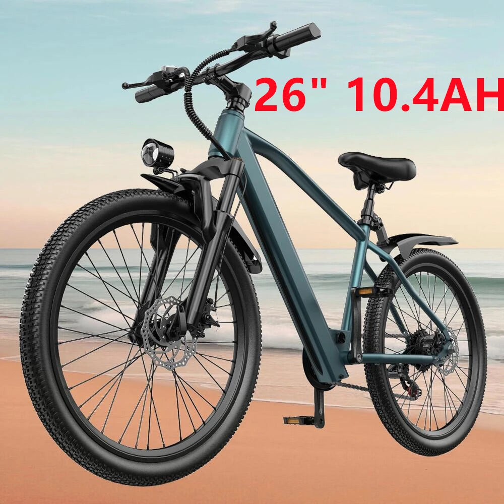 625W Peak Motor 26" 24" Electric Motorcycles Mountain E Bike For Adults, 23.9Mph 33Miles 10.4AH 13.5AH Electric Bicycle Ebike