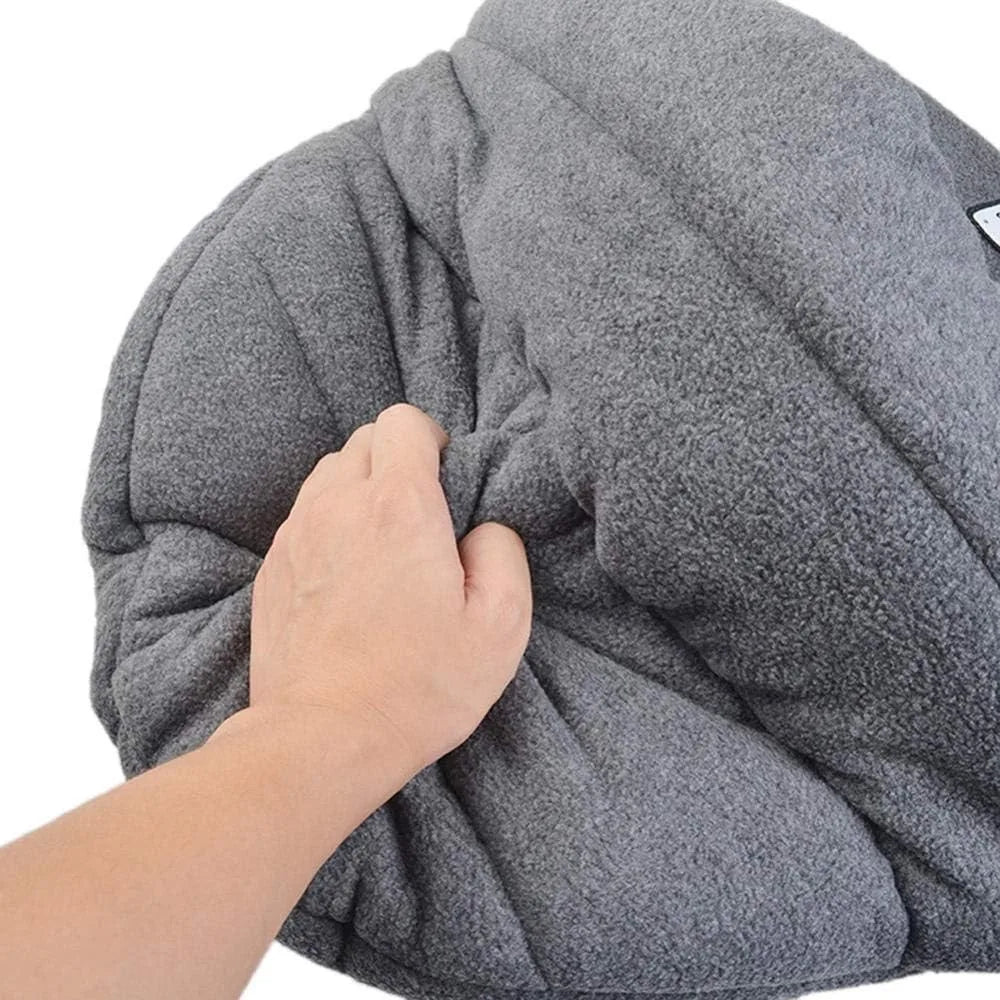 Heated Soft Cushion Dog Bed with Warm Sleeping Nest for Cats and Dogs, Large Size, Ideal for Winter Comfort