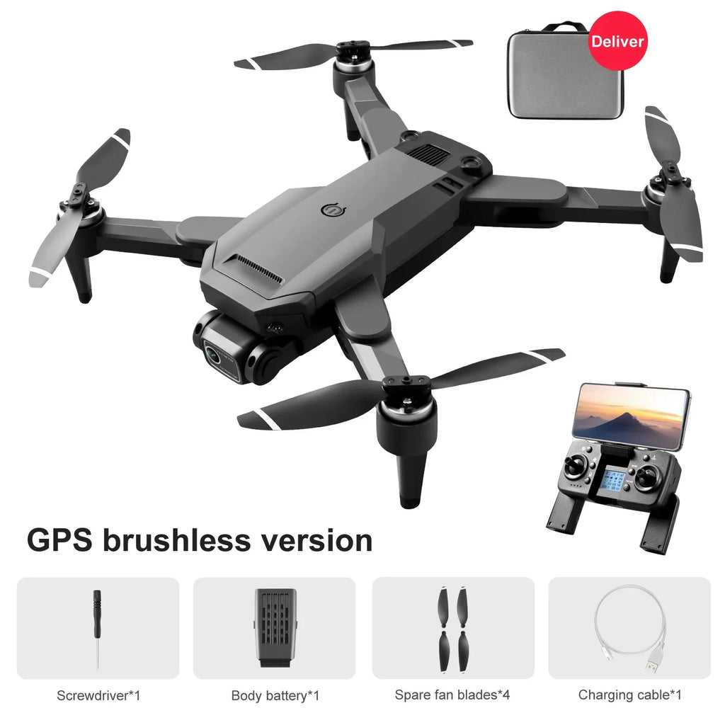 S109 Brushless Drone 5G Remote Control HD Transmission Ultra Long Range Four Axis Electric Resistant GPS Optical Flow Dron 3000M
