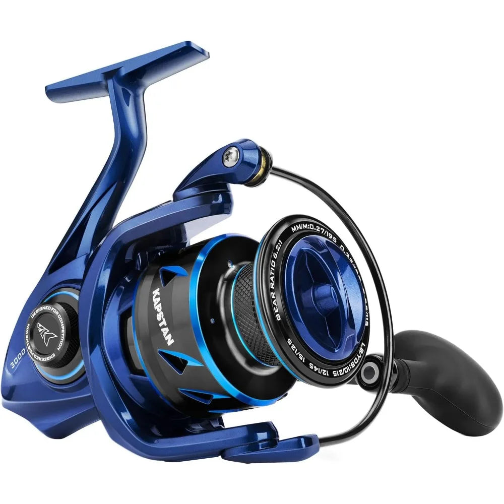 Fishing reel, up to 55 pounds maximum resistance, IPX6 waterproof and corrosion resistant bearing system