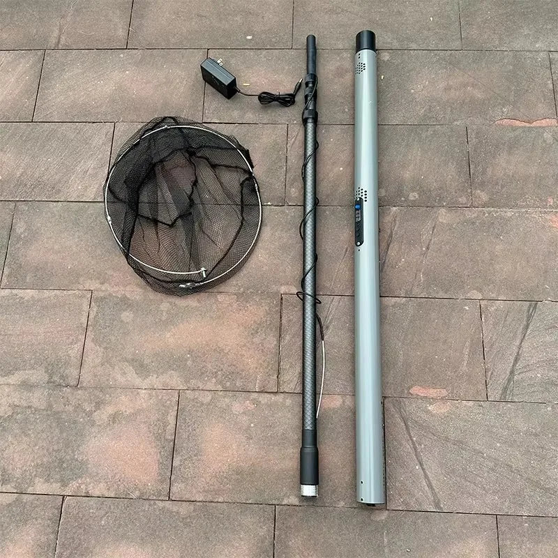 4.2 meters 5000/9000 watts aluminum alloy ultra-light fishing tool electric automatic telescopic fishing net