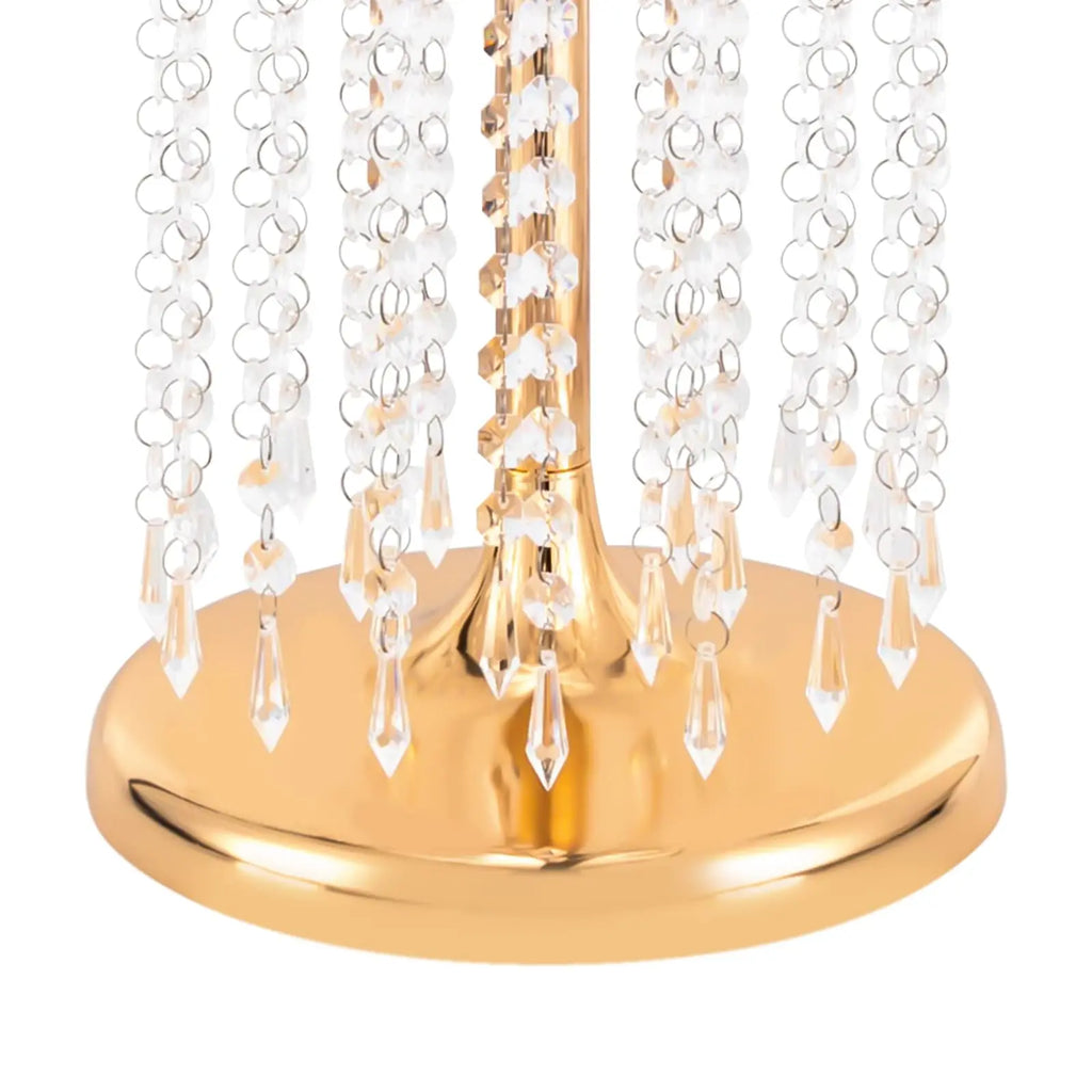 10 件 23.6 英寸 Tall Wedding Centerpieces Flower Vases, Metal Flowers Stand, Acrylic Crystal Stand, Column Vases Centerpieces for t